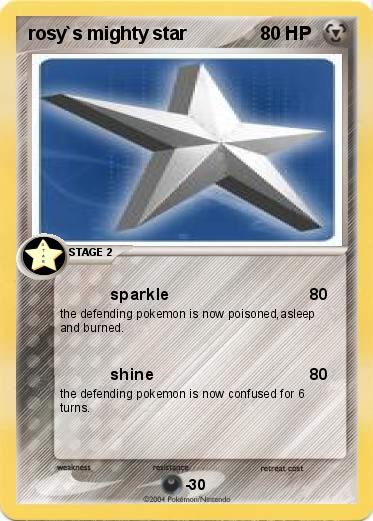 Pokemon rosy`s mighty star