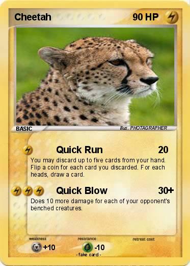 Pokémon Cheetah 48 48 - Quick Run - My Pokemon Card