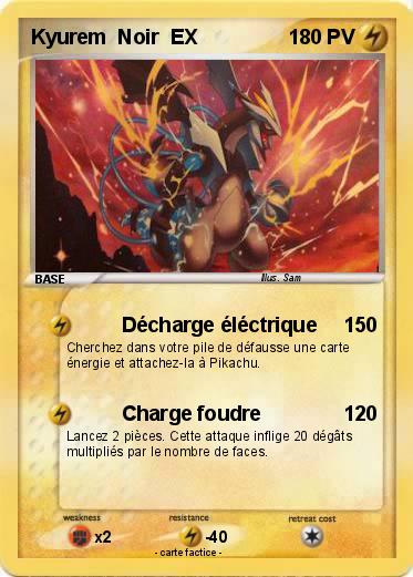 Pokemon Kyurem  Noir  EX