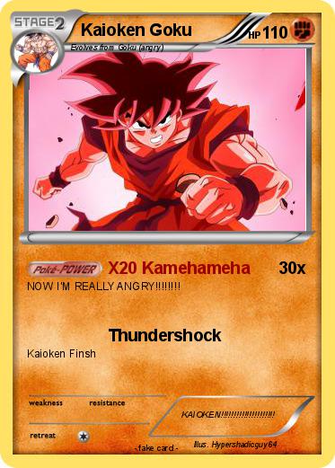 Pokemon Kaioken Goku