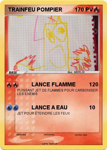 Pokemon TRAINFEU POMPIER