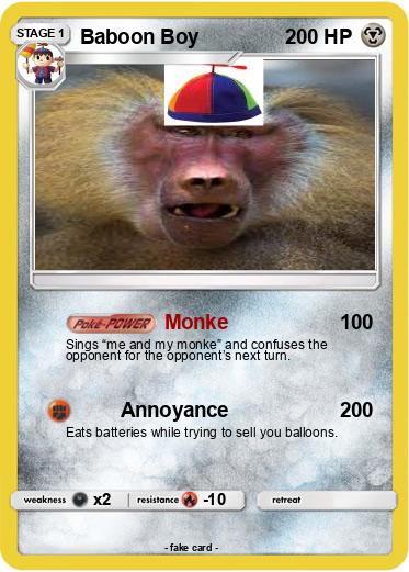 Pokemon Baboon Boy
