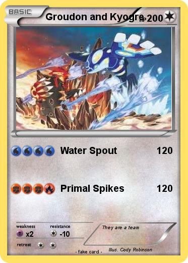 Pokemon Groudon and Kyogre