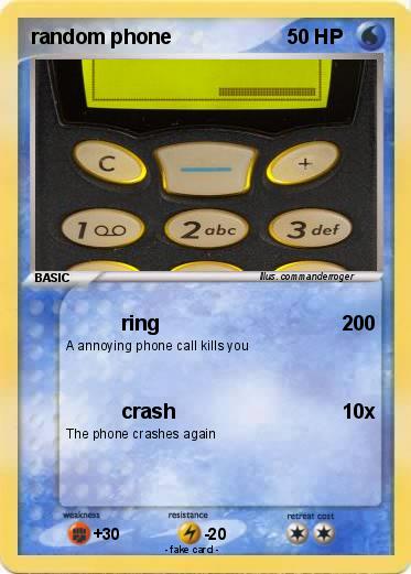Pokemon random phone
