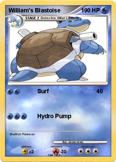 Pokemon William's Blastoise