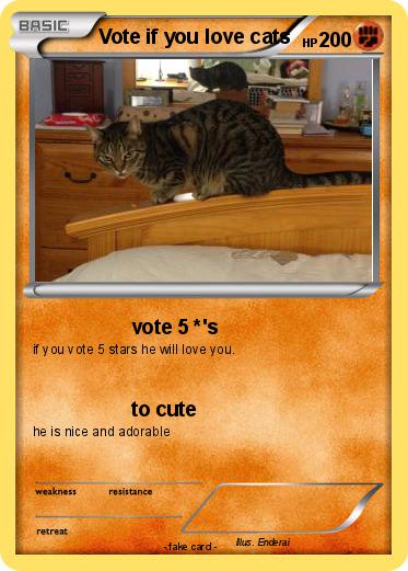 Pokemon Vote if you love cats