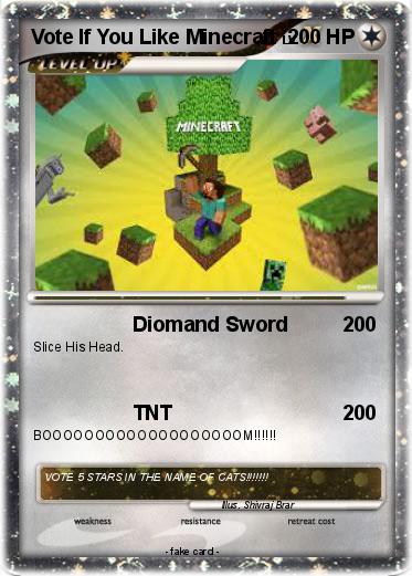 Pokemon Vote If You Like Minecraft