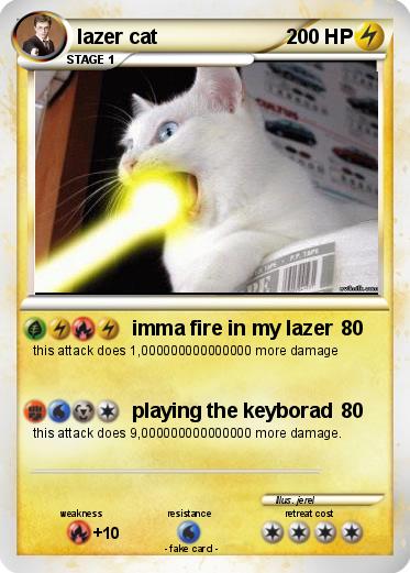 Pokemon lazer cat