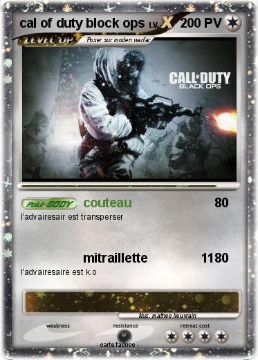 Pokemon cal of duty block ops