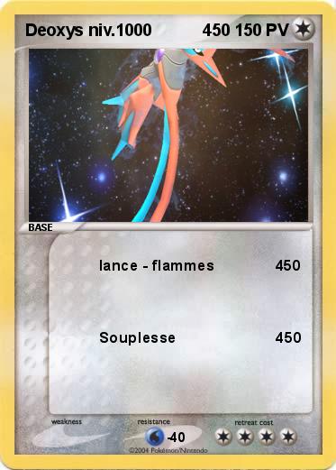 Pokemon Deoxys niv.1000           450