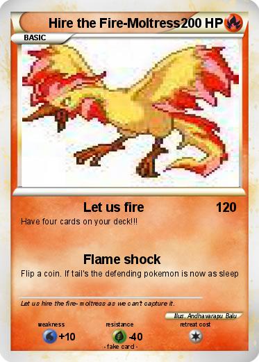 Pokemon Hire the Fire-Moltress