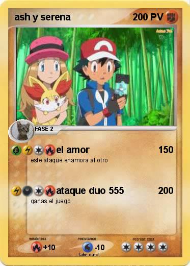 Pokemon ash y serena