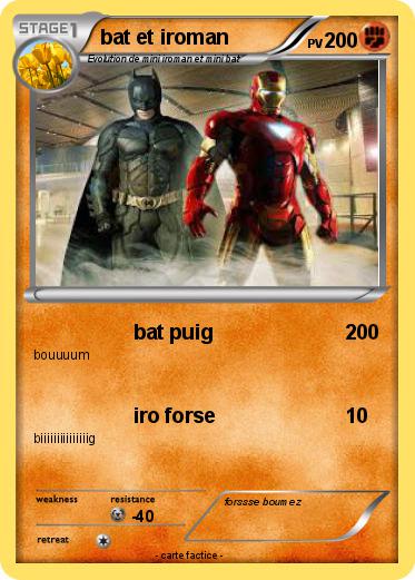 Pokemon bat et iroman