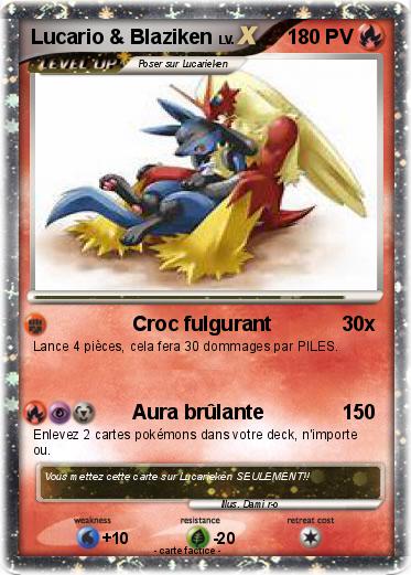 Pokemon Lucario & Blaziken