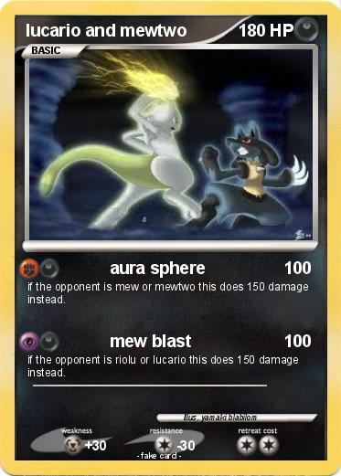 Pokemon lucario and mewtwo