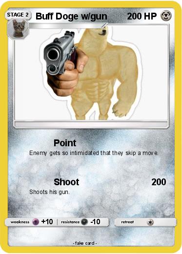 Pokemon Buff Doge w/gun