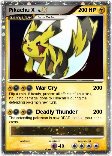 Pokemon Pikachu X