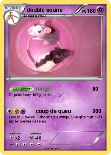 Pokemon double sourie