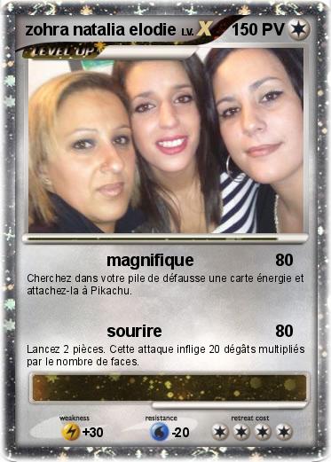 Pokemon zohra natalia elodie