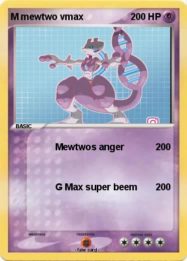 Pokemon M mewtwo vmax