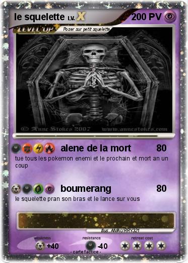 Pokemon le squelette