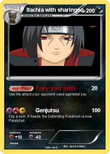 Pokemon Itachia with sharingan