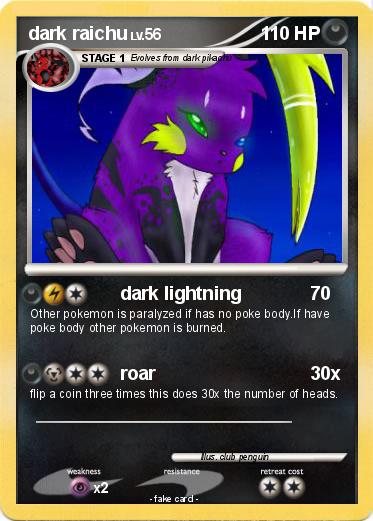 Pokemon dark raichu