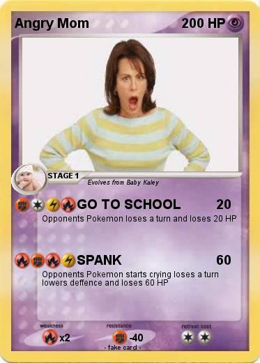 Pokemon Angry Mom