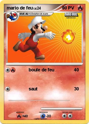 Pokemon mario de feu