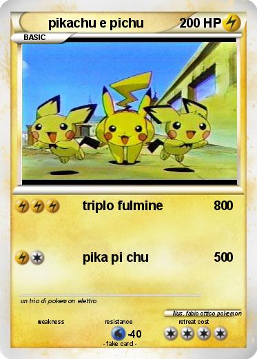 Pokemon pikachu e pichu