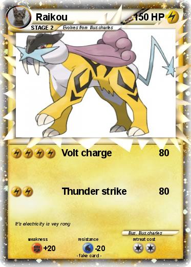 Pokemon Raikou
