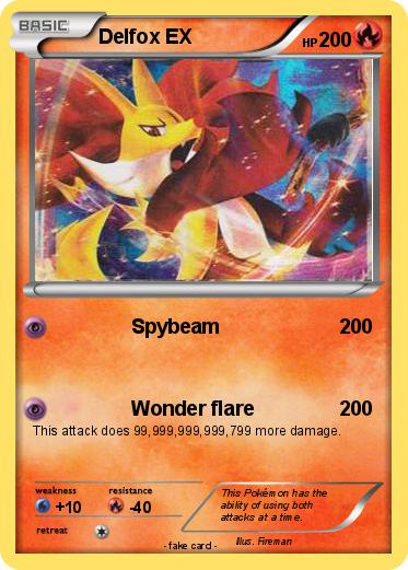 Pokemon Delfox EX