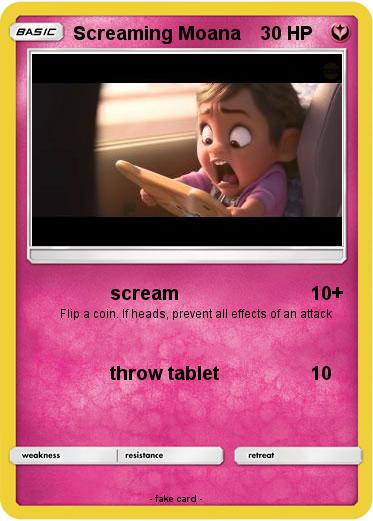 Pokemon Screaming Moana