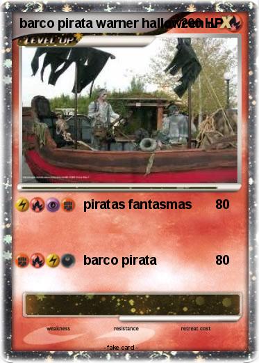Pokemon barco pirata warner halloween