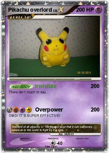 Pokemon Pikachu overlord