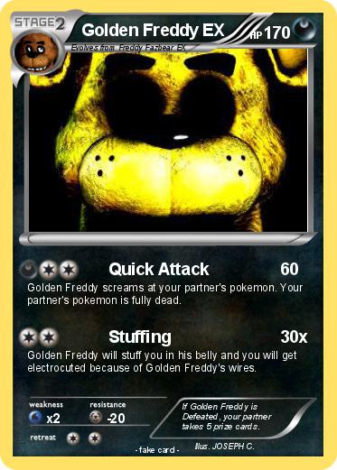Pokemon Golden Freddy EX