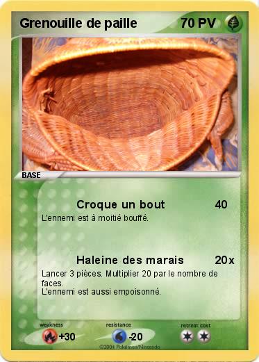 Pokemon Grenouille de paille