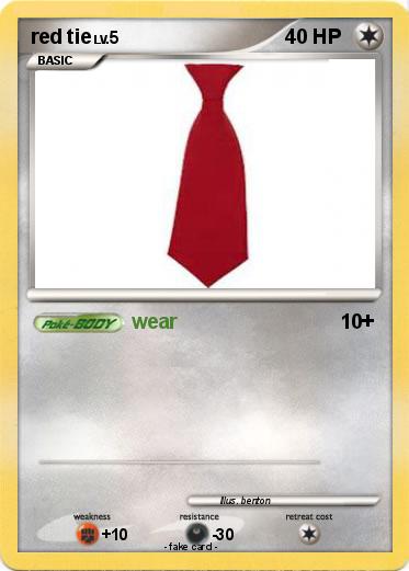 Pokemon red tie