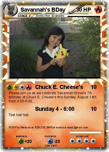 Pokemon Savannah's BDay