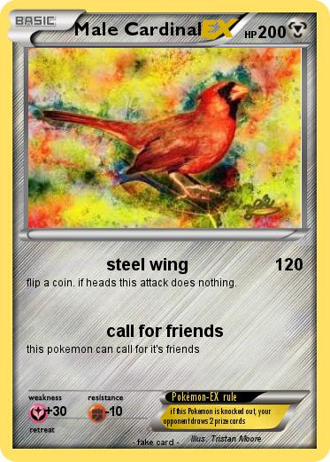 Pokemon Male Cardinal