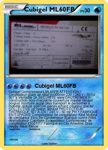 Pokemon Cubigel ML60FB