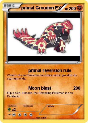 Pokemon primal Groudon EX