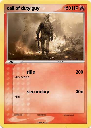 Pokemon call of duty guy