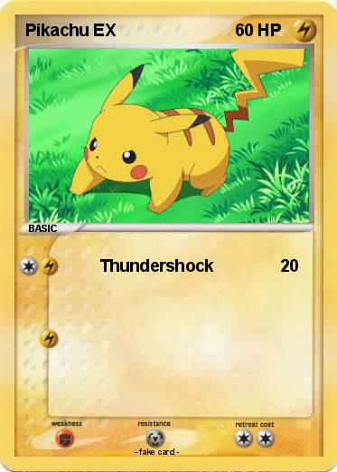 Pokemon Pikachu EX