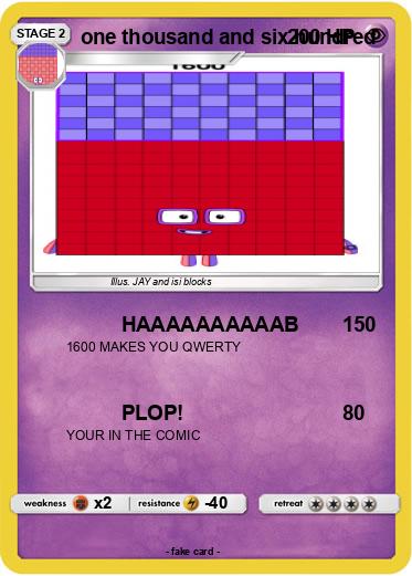 Pokemon one thousand and six hundred