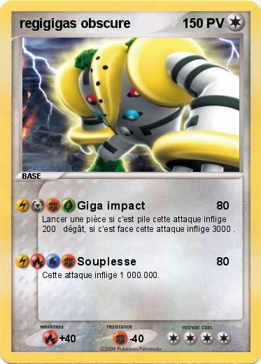 Pokemon regigigas obscure