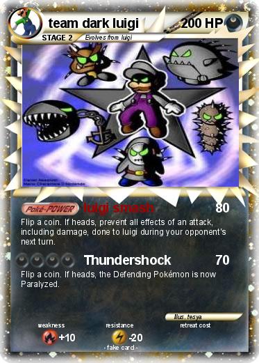Pokemon team dark luigi