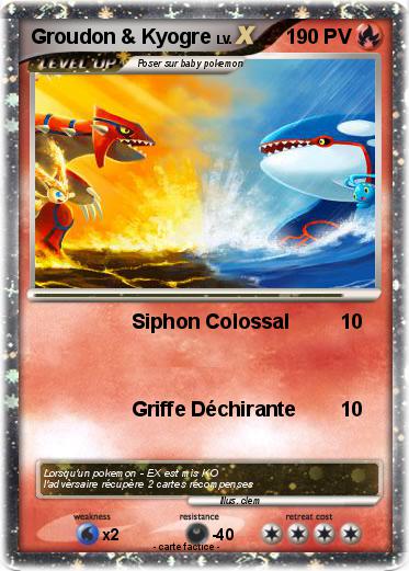 Pokemon Groudon & Kyogre