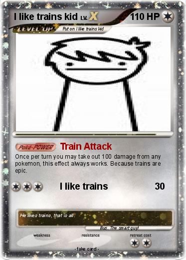 Pokemon I like trains kid
