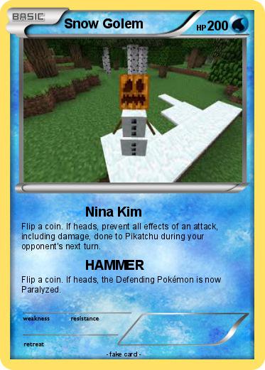 Pokemon Snow Golem